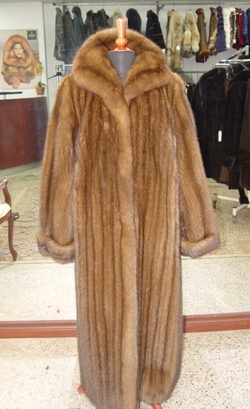 BRAND NEW TOP QUALITY SABLE FUR COAT FOR WOMAN SZ 12