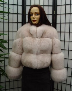 40% OFF $BRAND NEW PINK FOX FUR BOLERO WOMEN SZ MANY