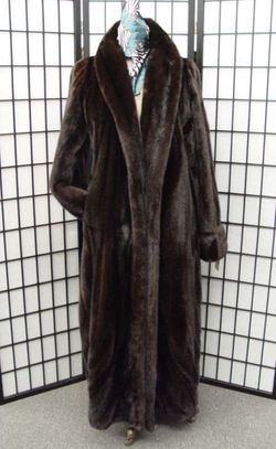 NEW DARK RANCH FEMALE MINK FUR COAT WOMEN ALL SIZE