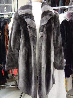NEW TOP QUALITY SHEARED BEAVER FUR COAT JACKET WOMEN M