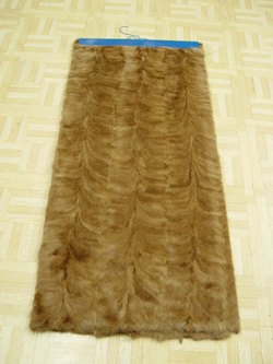 BRAND NEW MINK PAW FUR PLATE, BLANKET, THROW