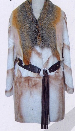 BRAND NEW REX RABBIT & FOX FUR JACKET WOMEN  SZ 4-6
