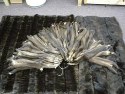 BRAND NEW AUTHENTIC RUSSIAN SABLE FUR PLATE BLANKET RUG