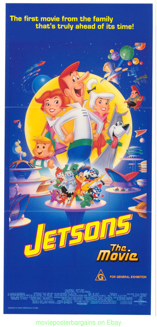 THE JETSONS MOVIE POSTER ANIMATION AUSTRALIAN DAYBILL : eBay