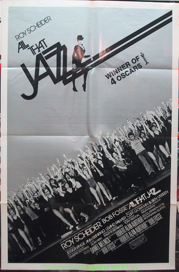 ALL THAT JAZZ MOVIE POSTER Folded 27x41 N.MINT! ORIGINAL DANCING DANCE BOB FOSSE - Picture 1 of 1