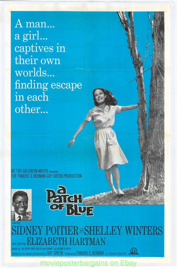 a patch of blue movie poster 27x41 sidney poitier