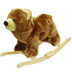 ROCKING BEAR PLUSH Animal Ride Child Toy Wood New