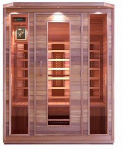 3 PERSON SAUNA RED CEDAR FAR Infrared Portable Detox NU
