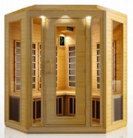4 PERSON CORNER SAUNA FAR Infrared Carbon Fiber NewIBox