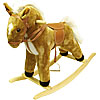 ROCKING HORSE PLUSH Animal Ride Child Toy Wood New