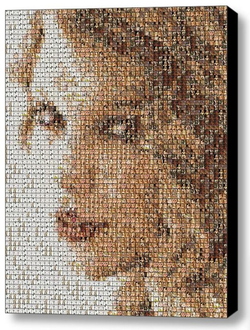 Incredible Framed Taylor Swift Mosaic 9X11 inch Limited Edition