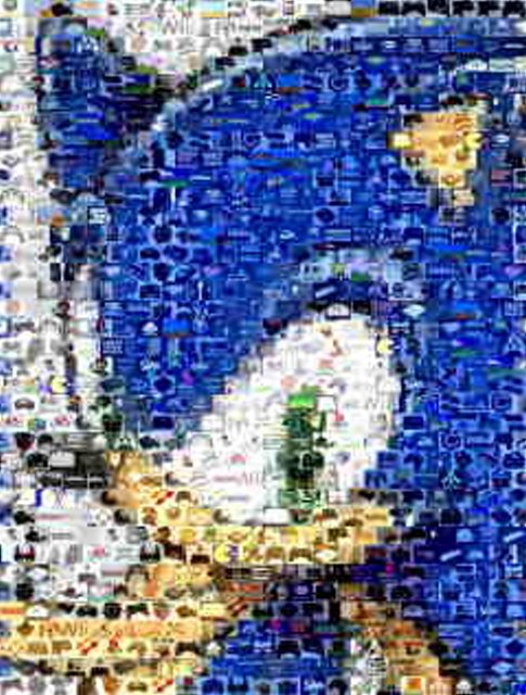 Sonic the Hedgehog SEGA Video Game Montage art print