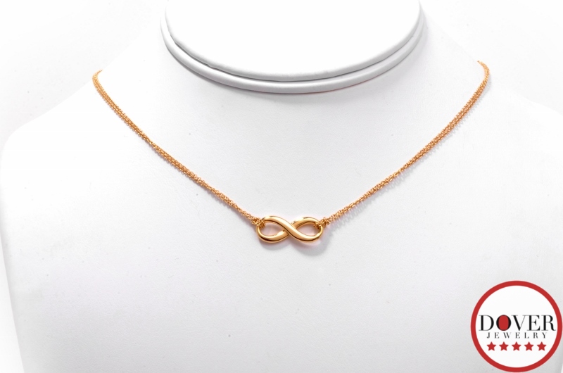 Tiffany & Co. 18K Gold Infinity Pendant Necklace NR | eBay