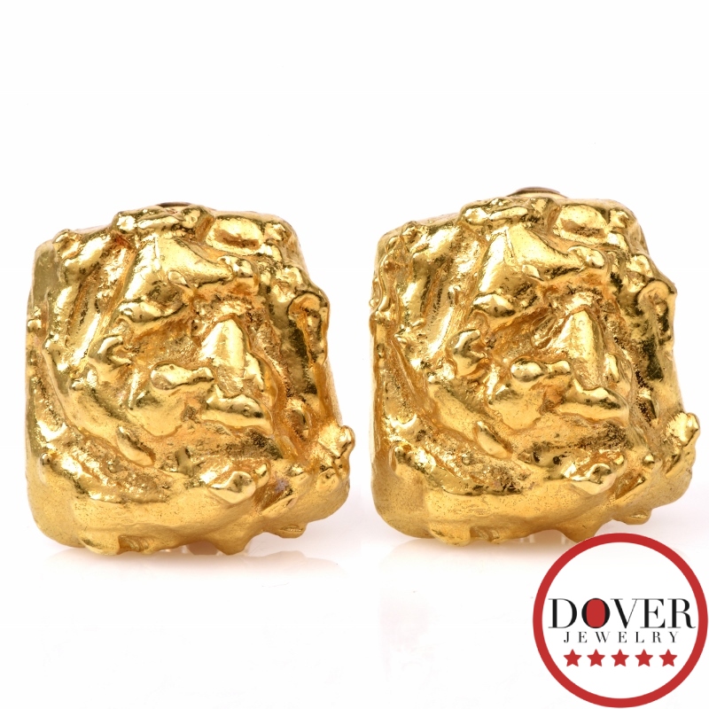 Large nugget earrings Clearance