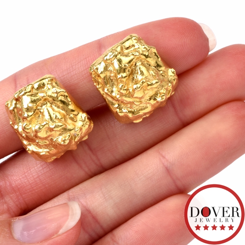 Large nugget earrings Clearance