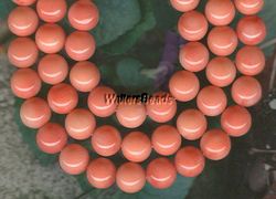 AAA Genuine Sea Coral Necklace Bead Strand Angelskin 8M