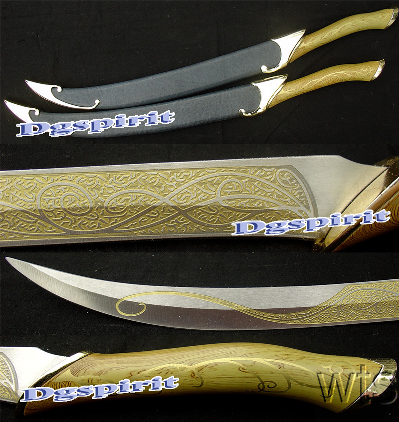 Lord of the Rings Fighting Knives of Legolas *Sharp* | eBay