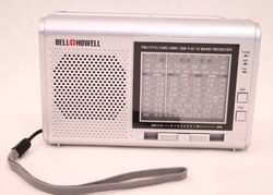 BELL+HOWELL FM/MW/SW 9 BAND WORLD RECEIVER RADIO SILVER