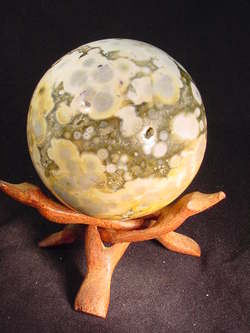 BUTW 4.6" Madagascar Ocean Jasper sphere lapidary 5179A