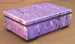 BUTW chatoyant charoite jewelry box lapidary 5580A