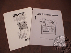 AKAI GX-747 BOUND SERVICE & USER MANUAL BIG SET!