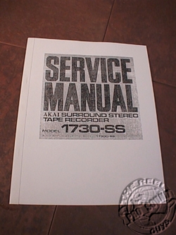 AKAI 1730 SS REEL TO REEL SERVICE MANUAL