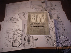 AKAI X-1800SD REEL TO REEL USER & SERVICE MANUAL SET