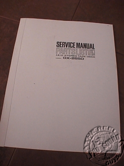 AKAI GX-265D REEL TO REEL SERVICE MANUAL