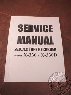 AKAI X-330/D  REEL TO REEL SERVICE MANUAL
