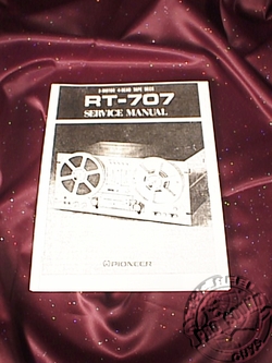 PIONEER RT-707 BOUND SERVICE & USER MANUAL BIG SET!