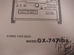 AKAI GX-747 DBX REEL TO REEL SERVICE MANUAL