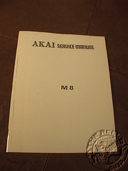 AKAI M-8 REEL TO REEL SERVICE MANUAL