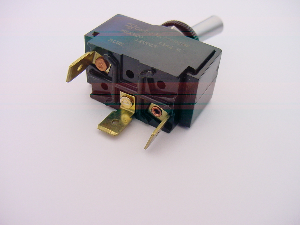 SEA RAY BOAT BAYLINER ON OFF SWITCH TOGGLE 3 POLE BLUE LIGHT SILVER