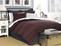 NAUTICA  Westcliffe Burgundy 7PC FULL COMFORTER SET_New