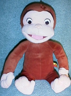 curious george talking giggling plush toy