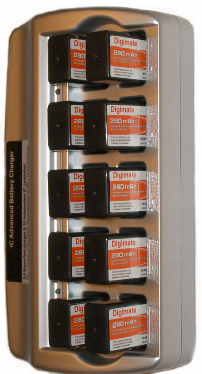 10 Slot Smart Fast 9V 9 V Rechargeable Battery Charger