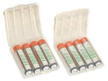 NEW 1000 mAh AAA RECHARGEABLE BATTERIES W CASE