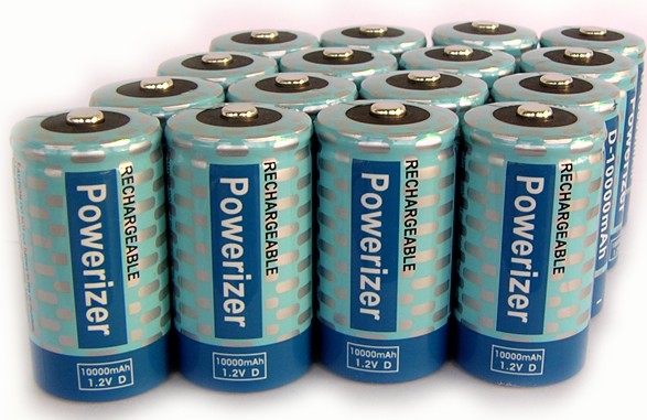16 D 10000MAH cell rechargeable BATTERIES NEW!