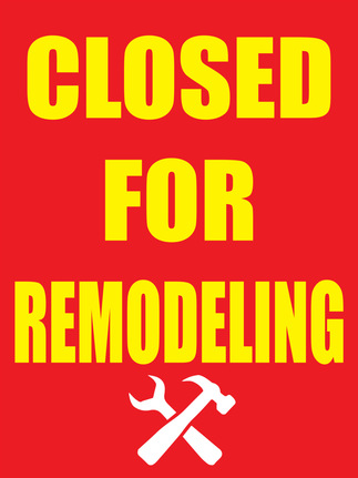 CLOSED FOR REMODELING 18"x24" STORE BUSINESS RETAIL PROMOTION SIGNS | eBay