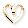 14k Polished Heart Slide