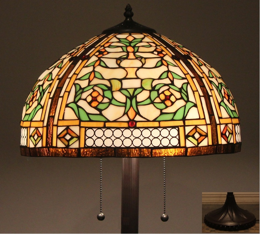 Tiffany Style Stained Glass Victorian Floor Lamp Concerto ...