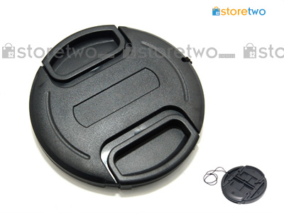 Center Pinch Snap On Front Lens Cap