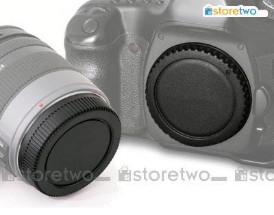 Rear Lens + Camera Body Caps for Canon Camera
