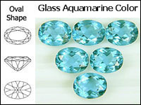 Simulated Aquamarine  Oval - Lot of Many Colors