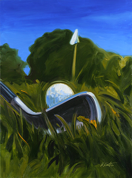 golf fine art giclee print image