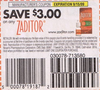 FROM OUR HOME TO YOURS : SAVE $33 00 ON ZADITOR EYE ITCH RELIEF COUPONS