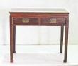 Chinese Antique Misc Wood Scholar Desk w/2 Drawers