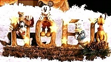 Disney's Goofy, Mickey, Donald & Pluto NOEL-Stone Resin-5 1/2" x 9 1/2"-Collectors Item Disney's Goofy, Mickey, Donald & Pluto NOEL-Stone Resin-5 1/2" x 9 1/2"-Collectors Item