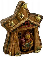 Disney's Lighted Pooh & Piglet House-Stone Resin-Uses 2 AA Batteries Disney's Lighted Pooh & Piglet House-Stone Resin-Uses 2 AA Batteries