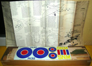 *SUPERMARINE SPITFIRE KIT VINTAGE CONTROL LINE STUNT* 